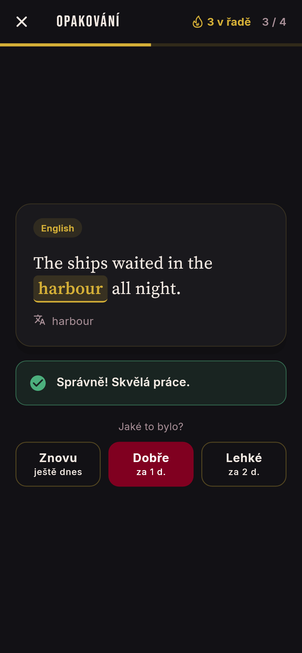 Opakování slovíček s kombem